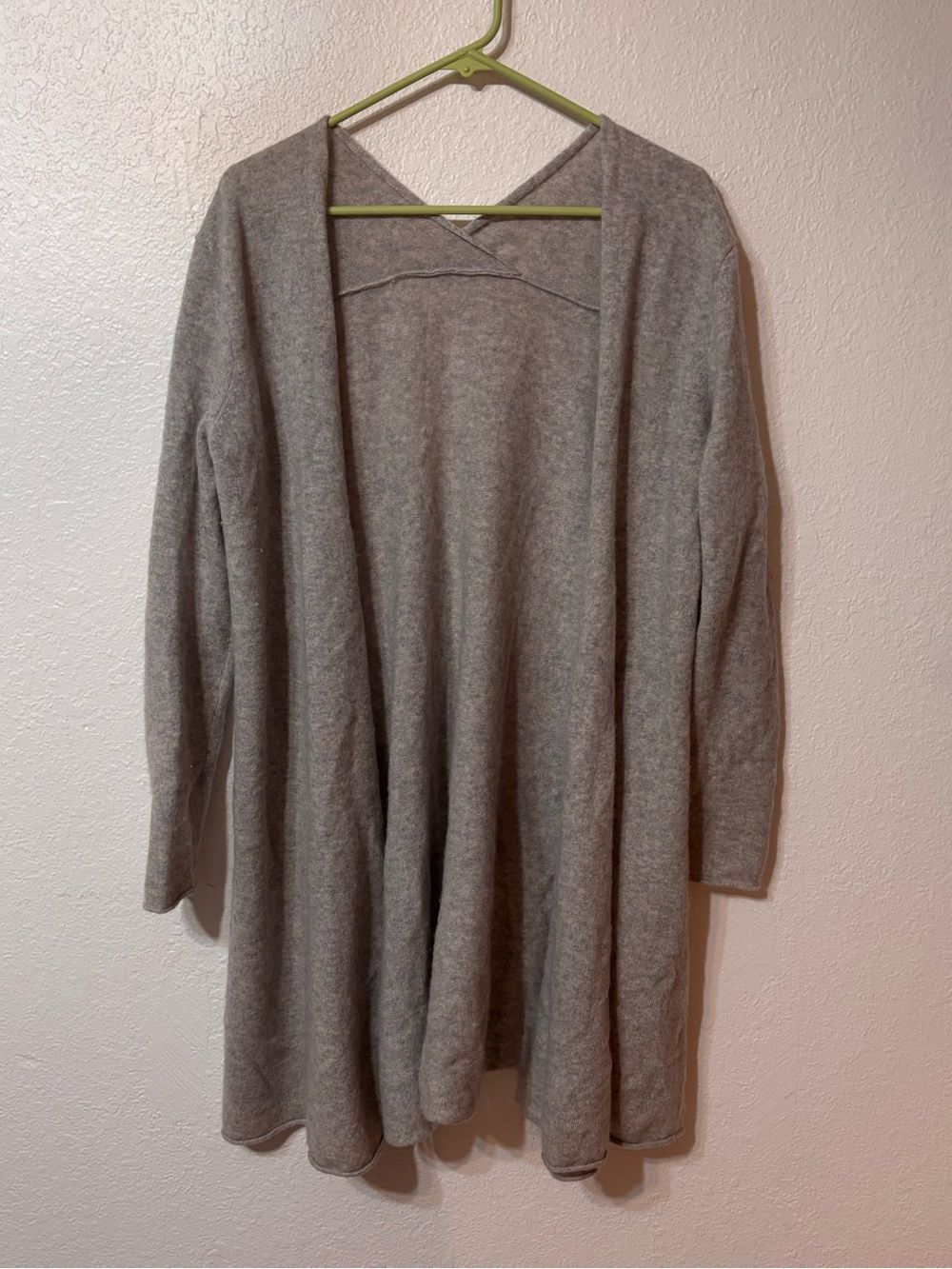 Calypso St. Barth Cashmere Open Front Long Line Cardigan XL